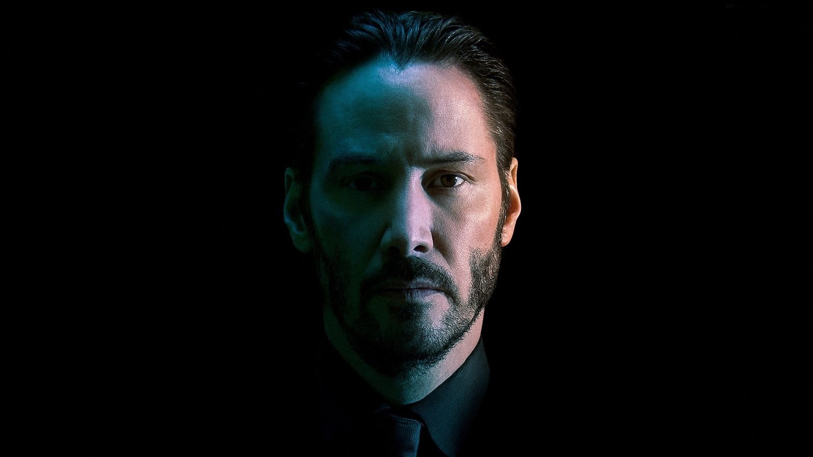face-keanu-reeves-actor-looking-at-viewer-beards-men-tie-john-wick-movies-movie-poster-black-background